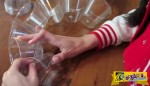 Ένωσε με συρραπτικό πλαστικά ποτηράκια και το αποτέλεσμα είναι απλά μοναδικό...