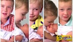 Υπέροχο βίντεο με τα 6 αδελφάκια που υποδέχονται στο σπίτι την νεογέννητη αδελφούλα τους!
