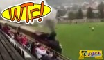 ΑΠΙΣΤΕΥΤΟ: Τρένο εισέβαλε σε γήπεδο ποδοσφαίρου!