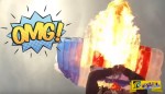 Σοκαριστικό βίντεο: Αλεξιπτωτιστής βάζει φωτιά στο αλεξίπτωτό του για διαφημιστικούς λόγους