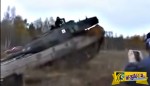 Leopard 2 «πετά» πάνω από αντιαρματική τάφρο!
