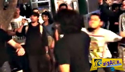 Έκανε τον "μάγκα" αλλά τελικά μια γροθιά τον ξάπλωσε κάτω!
