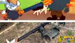 Τι θα συμβεί αν πυροβολήσεις με μια καραμπίνα βουλωμένη με καρότο όπως στο Bugs Bunny!