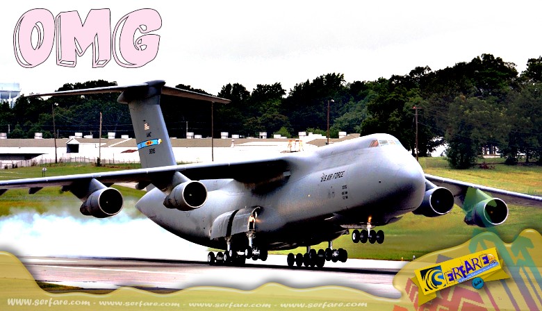 Το γιγαντιαίο C-5 Galaxy κατά τη διάρκεια φόρτωσης!