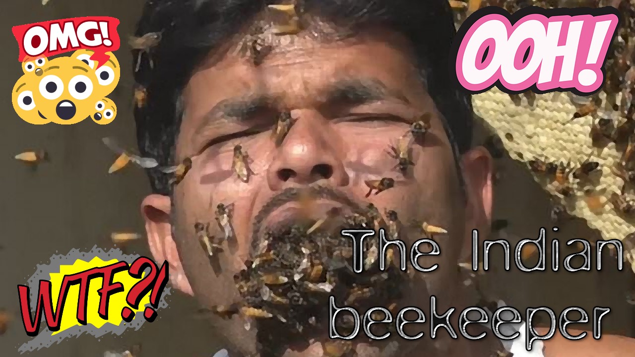 Ο Ινδός μελισσοκόμος με τις εκατοντάδες μέλισσες στο στόμα